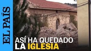 Así ha quedado la iglesia de Viguera tras venirse abajo: "Nunca te esperas que pase" | EL PAÍS
