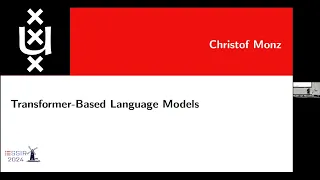 ESSIR 2024: Transformer-Based Language Models