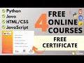 Free Python Java JavaScript courses with Certificate LetsUpgrade Free Courses