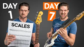 7 days to learning bass scales beginner lesson
