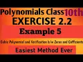 Chapter 2 Polynomials Example 5 Class 10 Maths NCERT Cubic Polynomial Example 5 Polynomials