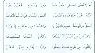 الجزرية باب مخارج الحروف مكرر 15 مرة بصوت الدكتور أيمن السويد 