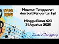 Download Lagu Mazmur Tanggapan||EDISI Baru| Minggu Biasa XXII || 31 Agustus 2025 || Lasri Sitanggang