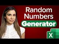 How to Create Random Numbers in Excel including no repeats