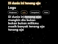 Download Lagu lirik lagu di dunia ini tenang aja #lagu #video #shorts #dj #youtubeshorts