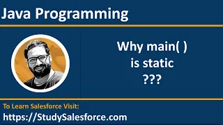 32 Java Program Why main method is static in each program of java by Sanjay Gupta