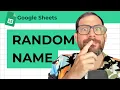 Select Random From List in Google Sheets