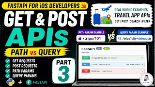 FastAPI GET POST APIs Tutorial Path Parameters vs Query Parameters Part 3