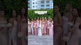 همه لباس های ساقدوش های من صورتیه  فوق العاده ست    عروسی  ساقدوش ها  عروس  روز عروسی دندنها