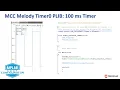 MCC Melody Timer0 PLIB Driver 100 ms Timer