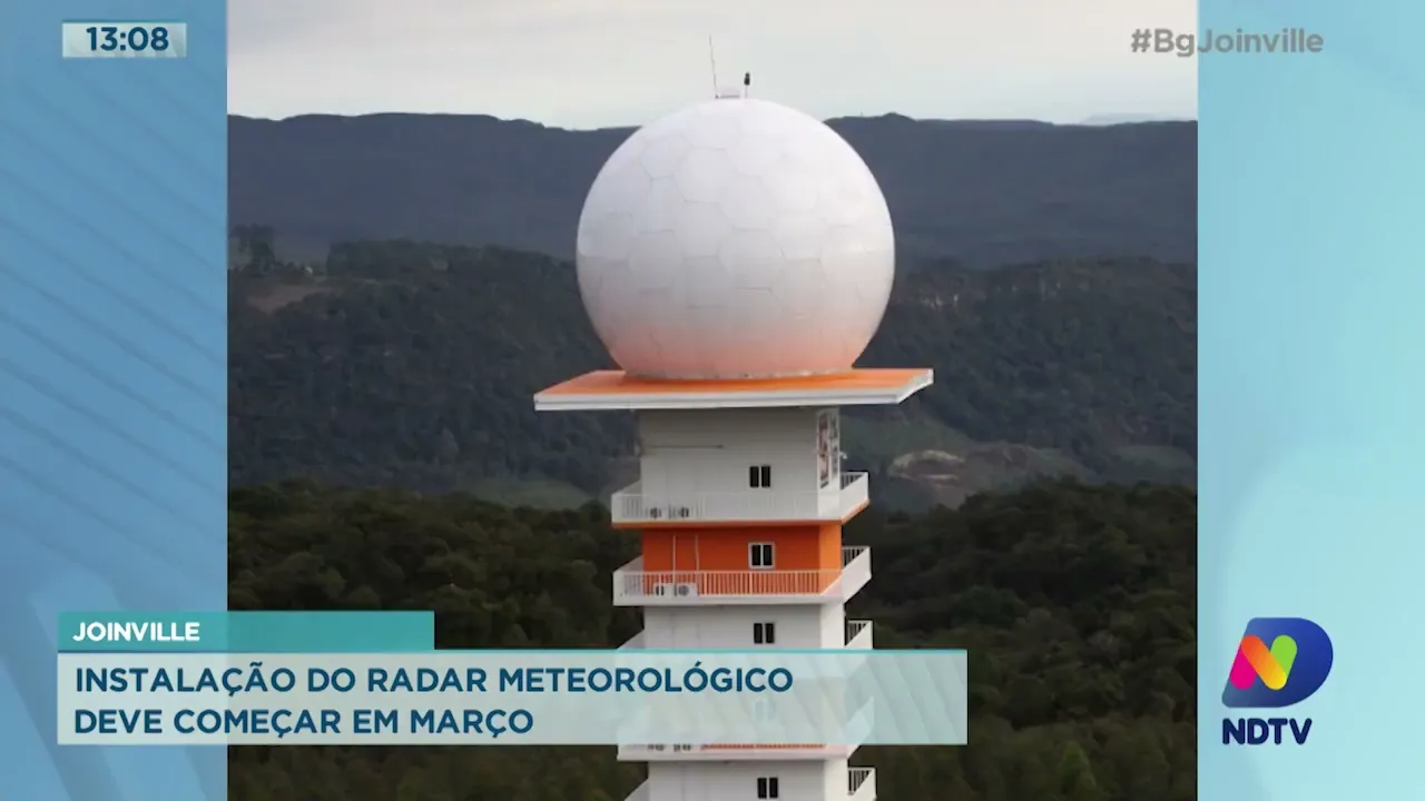 Joinville: Instalação do radar meteorológico deve começar em março