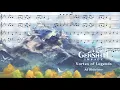Lagu Spin of Ice crystals Genshin - Impact (sheet music)