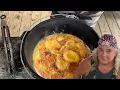 Three Ingredient Peach Cobbler with Ice Cream