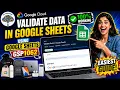 Validate Data in Google Sheets Easiest Guide