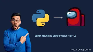 Draw AMONG US using Python Turtle
