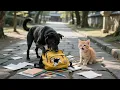 Download Lagu Ginger’s Candy Was Taken by a Stray Dog, but Mama Cat Didn’t Get Angry — She Adopted Them Instead❤️