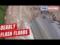 Deadly Flash Flooding Washes Away Part Of A Road In Indianapolis As Heavy Rain Impacts The State