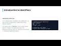 Python Lecture 3 part 1 keywords Identifiers