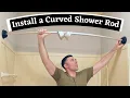 How to Install a Zenna Curved Shower Rod Permanent Install