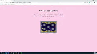 Simple Pacman Game JavaScript