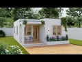 20 x33 6x10 Metros Diseno de Casa Pequena con 2 Dormitorios Casa Pequena Moderna