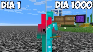 Sobreviví 1000 Días en SOLO BEDROCK