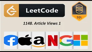 1148 Article Views 1 LeetCode SQL Solution Interview Problem
