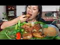 Pork Mukbang with King Chilli + Lots of Green Veggies