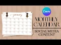 How To Design a Calendar in Canva