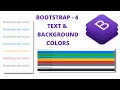 text and background colors in bootstrap in Hindi Bootstrap 4 Tutorial for beginners in Hindi - 3
