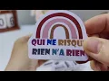 Boost Your Mood Cute French Motivational Stickers for Laptops Hydroflasks Planners