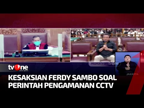 Hakim Tanya Sambo Soal Perintah Pengamanan CCTV
