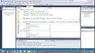 VB Queues Enqueues and Dequeues