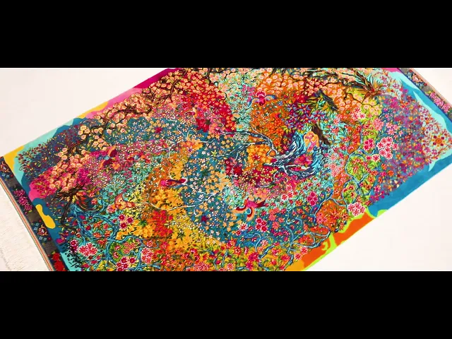 B. Mohamadi Workshop Tree of Life (Floral Swirl) Full Color 80x131cm (ID12017)