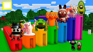 البقاء على قيد الحياة في أنفاق لابوبو كابتشينو اساسينو تونغ تونغ ساهور في ماين كرافت 