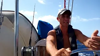 Sailing together. Переход под спинакером в свежий ветер!