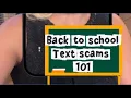 Back to school text scams