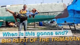 Year-long refit of our sailboat!