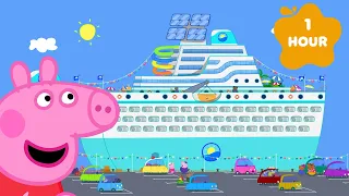 Peppa Pig Sails On a GIANT Boat🛳️🌊 | Full Episodes | Cartoons for Kids | 1 Hour