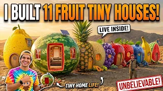 I Turned Giant Fruits into Incredible Tiny Houses! 🍎🏠 (Full Compilation)