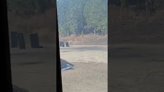 M67 fragmentation grenade blasting off