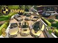GTA 5 - Stealing Billionaire Golden BMW Cars with Michael GTA V Real Life Cars