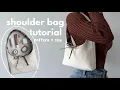 DIY shoulder bag tutorial how to pattern sew