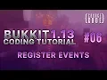 Bukkit Coding Tutorial 1 13 1 - Register Events