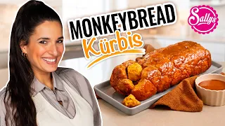Saftiges Kürbis Zupfbrot mit Karamell | Pumpkin Spice Monkey Bread | Sallys Welt