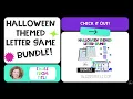 Halloween Themed Letter Naming Sounds Phonics Games