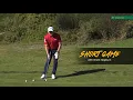 SHORT GAME Set up with your weight left and stay left in the chip shot