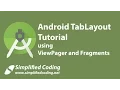 Android TabLayout Tutorial using ViewPager and Fragments