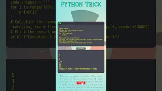 Calculating Execution Time in Python How to calculate code execution time in python