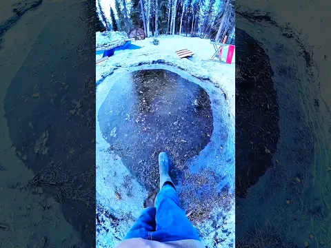 Uncle Got Stuck on the Frozen Lake! He Rushed to Safety! 🧊😱 🏃‍♂️💦